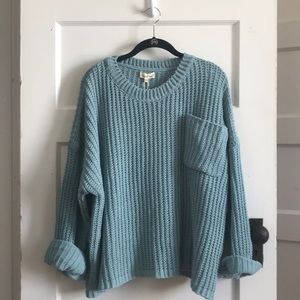 Blue Knit Sweater